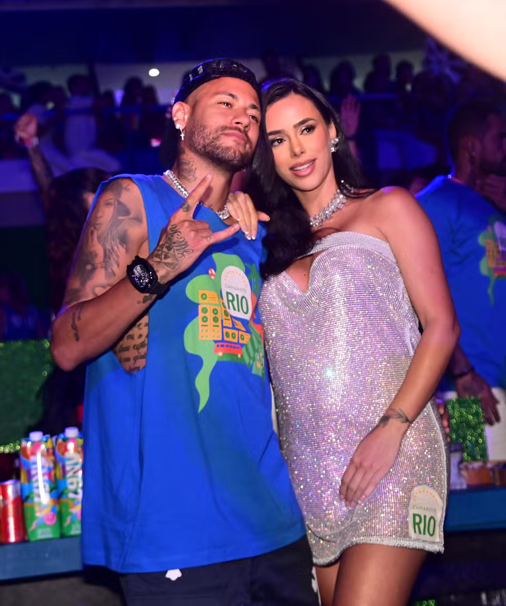Bruna e Neymar no carnaval 2025 no Rio de Janeiro